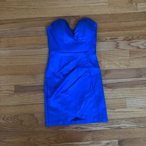 Metallic blue dress